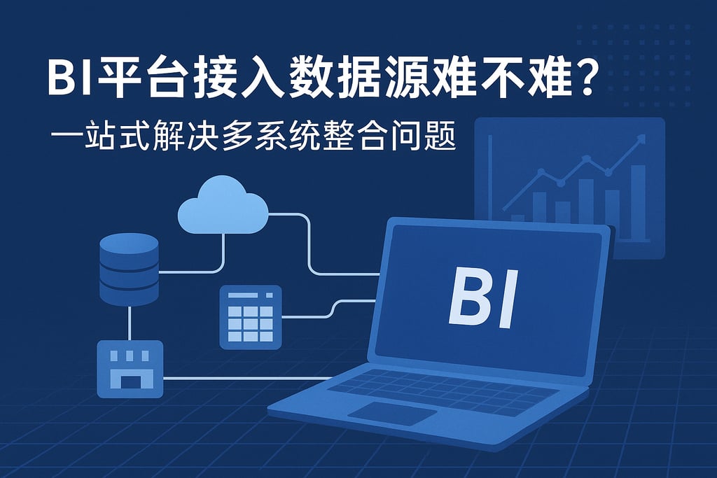 BI平台接入数据源难不难？一站式解决多系统整合问题"
